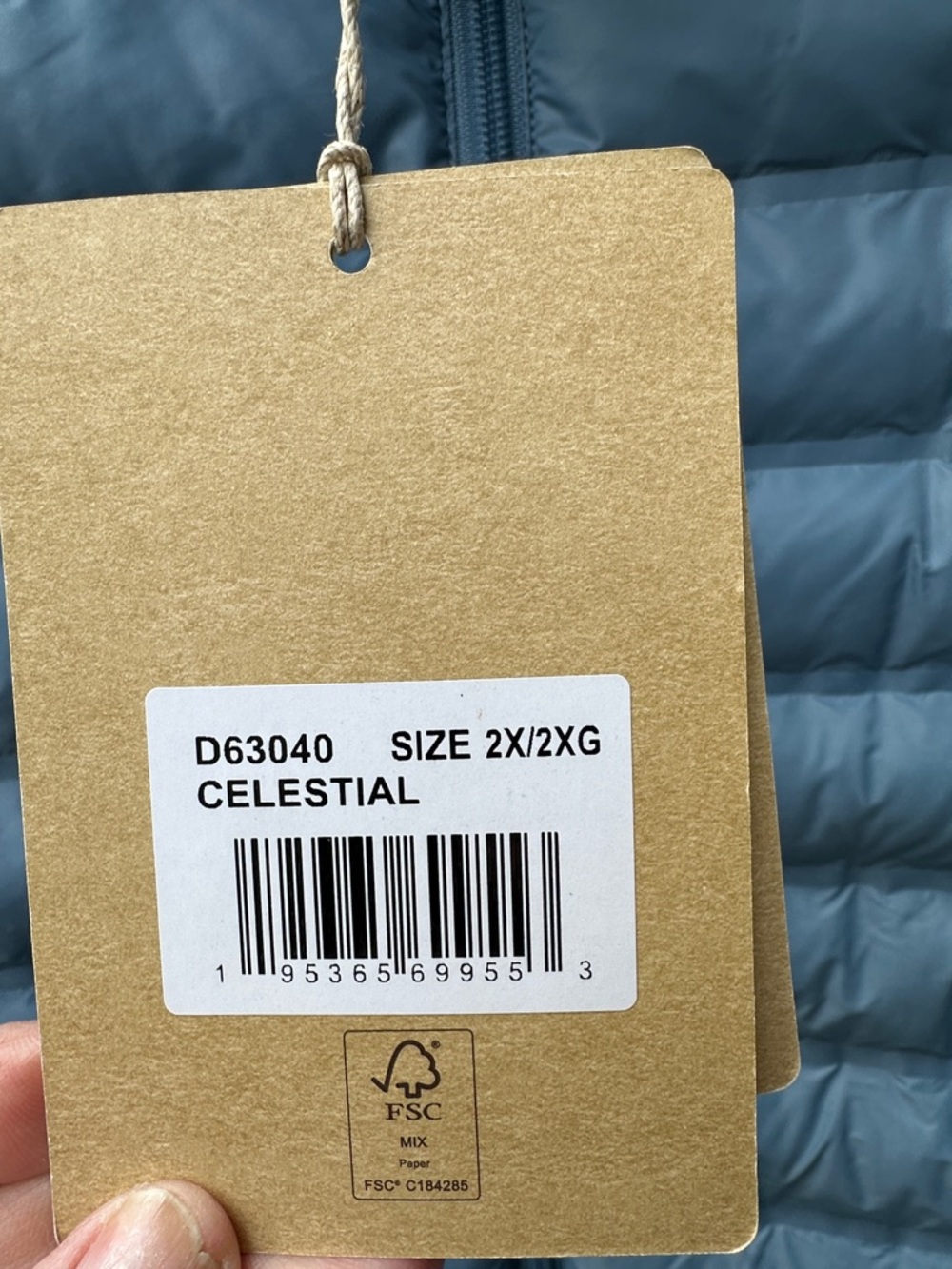 Xersion Light Blue Quilted Puffer Vest 2x NEW with tags - Picture 2 of 9